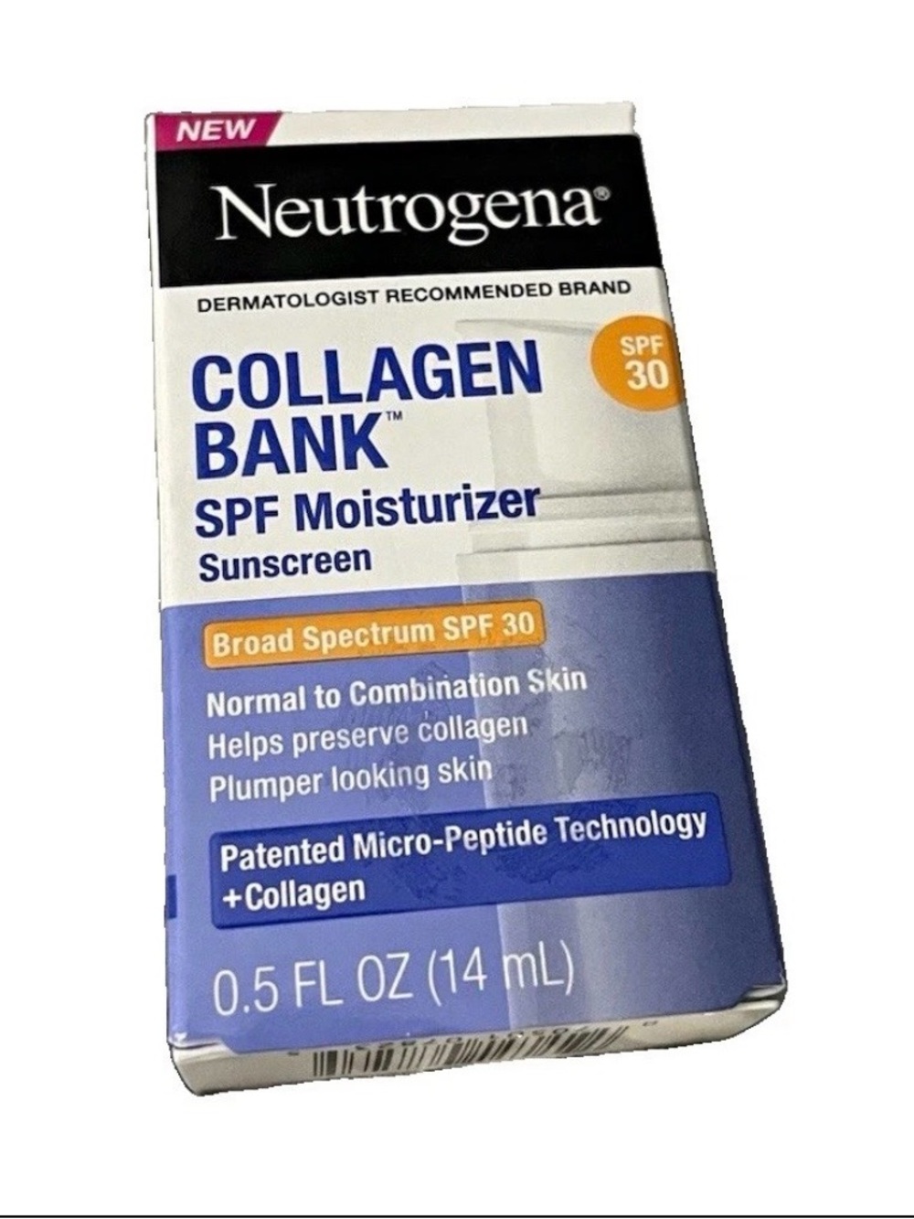 Neutrogena Collagen Bank SPF 30 Moisturizer - 0.5FL OZ New